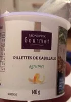 Mängden socker i Rillette de cabillaud aux agrumes