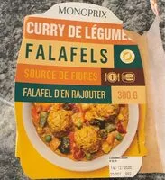 Mängden socker i Curry de legumes falafels