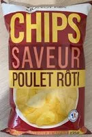 Mängden socker i Chips Saveur Poulet Rôti