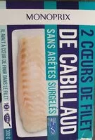 Mängden socker i 2 COEURS DE FILET DE CABILLAUD Sans arêtes