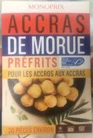 Mängden socker i Accras de morue