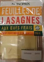 Mängden socker i Lasagnes aux œufs frais