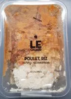 Mängden socker i Poulet, Riz / curry massaman