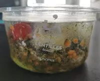 Mängden socker i Salade de lentilles basilic