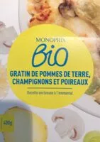 Mängden socker i Gratin pommes de terre champignons et poireaux