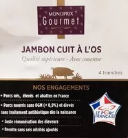 Mängden socker i Jambon cuit à l'os