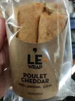Mängden socker i Le wrap poulet cheddar, maïs, poivrons, épices