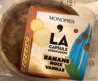 Mängden socker i ‘LA CAPSULE afrofusion banane vanille noix