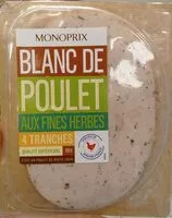 Mängden socker i Blanc de poulet aux fines herbes