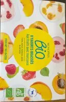 Mängden socker i 8 yaourts brassés aux fruits avec morceaux