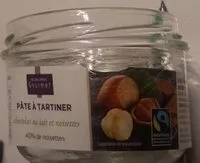 Mängden socker i Pâte à tartiner Monopris Chocolat au lait et noisettes