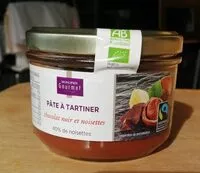 Mängden socker i Pâte à tartiner chocolat noir et noisettes
