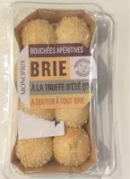 Mängden socker i Bouchees aperitives à la truffe d’ete