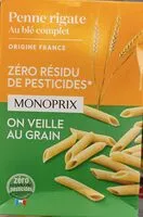Mängden socker i Penne rigate au blé complet