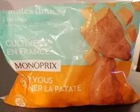 Mängden socker i Patates douces en cubes