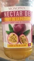 Mängden socker i Nectar de fruit de la passion