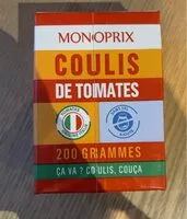 Mängden socker i Coulis de tomates