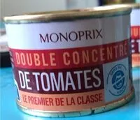 Mängden socker i Double concentré de tomate