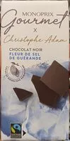Mängden socker i Chocolat noir fleur de sel de Guerande