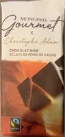 Mängden socker i Chocolat noir éclats de fèves de cacao