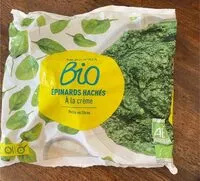 Mängden socker i Epinards haches a la creme bio