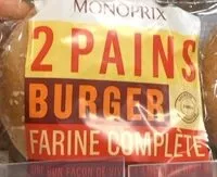 Mängden socker i Pain burger complet maxi