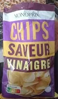 Mängden socker i Chips saveur vinaigre