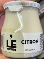 Mängden socker i Le yaourt citron