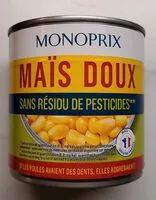 Mängden socker i Maïs doux