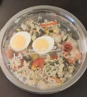 Mängden socker i La salade thon, riz, œuf