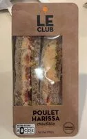 Mängden socker i Sandwich Poulet Harissa