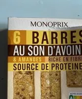 Mängden socker i Barres au son d’avoine