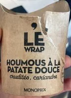 Mängden socker i le wrap houmous patate douce