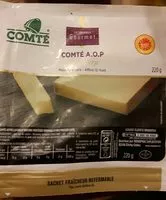 Mängden socker i Comté AOP au lait cru