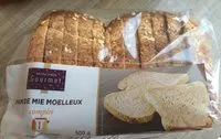 Mängden socker i Pain de mie moelleux complet