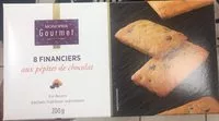Mängden socker i 8 financiers aux pepites de chocolat