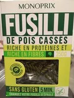 Mängden socker i Fusilli de pois cassés