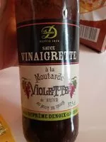 Mängden socker i Sauce vinaigrette à la moutarde violette de brive