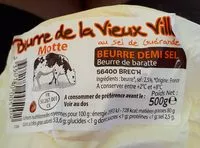 Mängden socker i Beurre demi sel au sel de Guerande La Vieux Ville