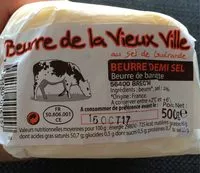 Mängden socker i Beurre de baratte demi sel