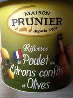 Mängden socker i Prunier Rillettes De Poulet Aux Citrons Confits Et Olives 22