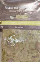 Mängden socker i Rillettes de poulet