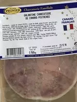 Mängden socker i Galantine de canard pistachée