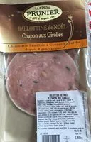 Mängden socker i Ballotine de noel chapon girolles