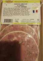 Mängden socker i Galantine Charcuterie de volaille à la fine de champagne