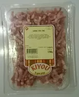 Mängden socker i Lardons fumés 