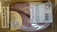 Mängden socker i Poitrine de porc fumée tranchée cuite