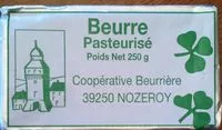 Mängden socker i Beurre pasteurise