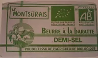 Mängden socker i Beurre à la baratte demi sel