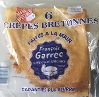 Mängden socker i Crêpes bretonnes